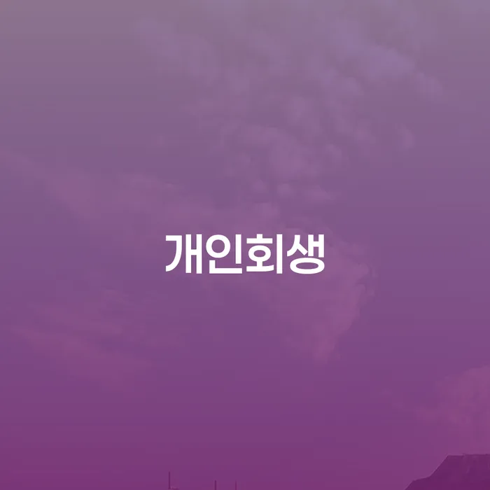 개인회생변제금미납 개인회생 제도 다른방법이