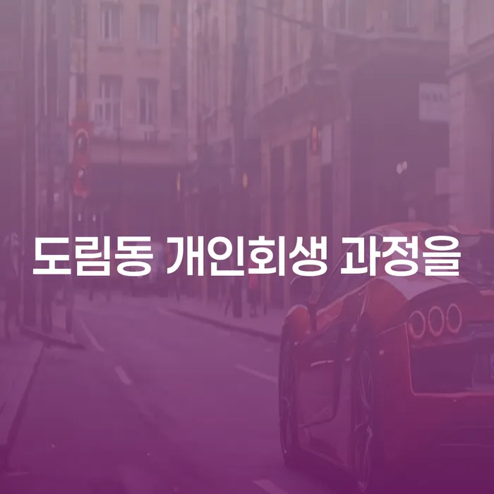 도림동 개인회생 과정을